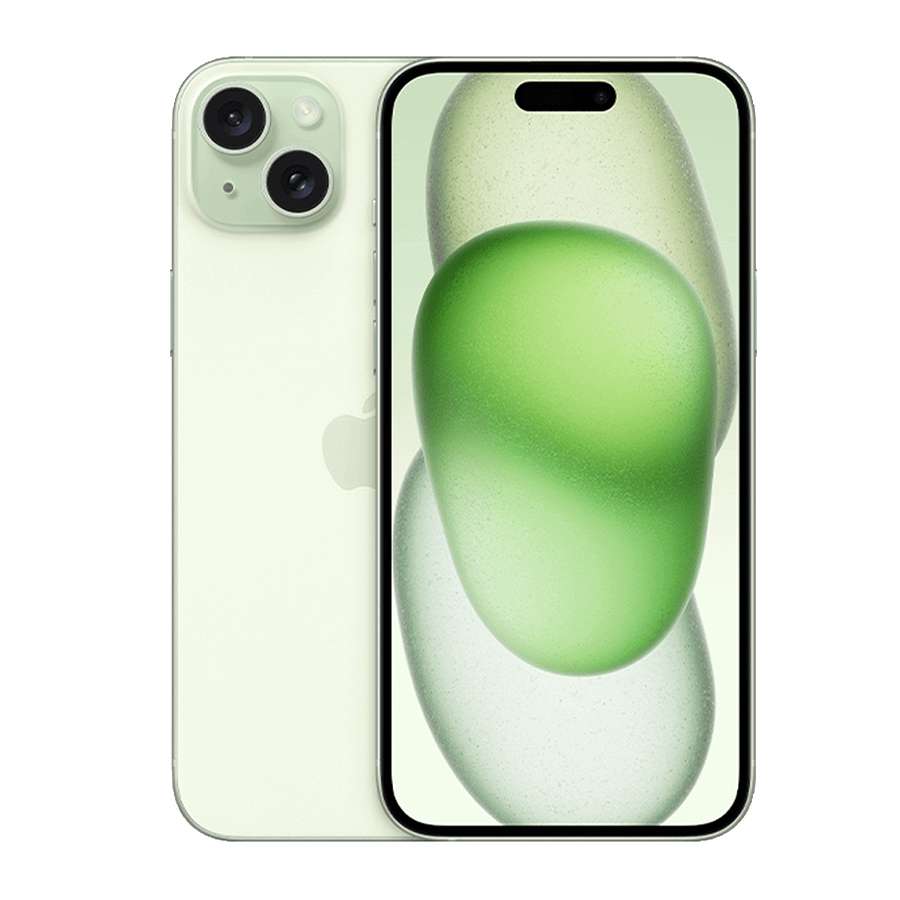 Iphone 15 xanh lá mặt trước và mặt sau